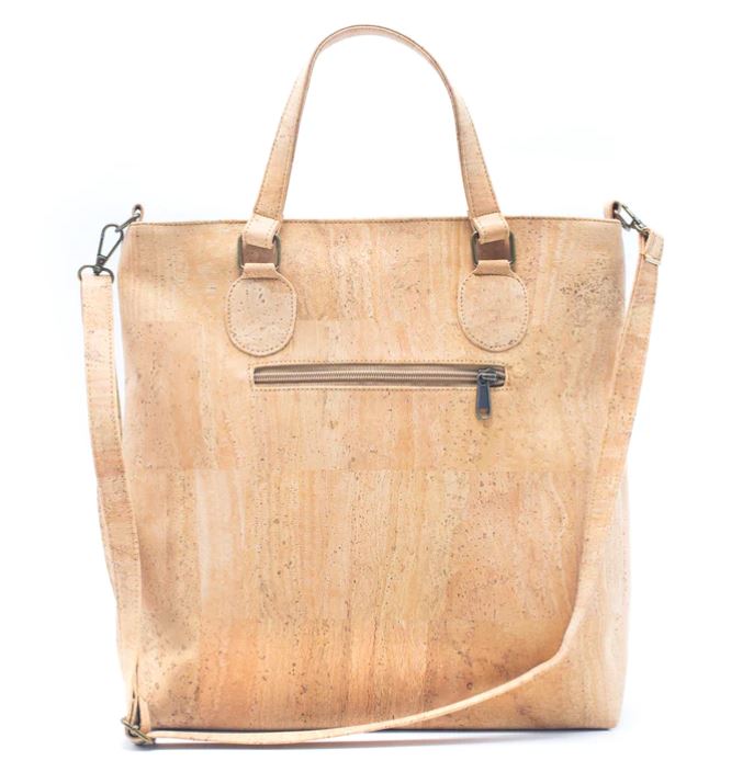 Lara Large Cork Tote Bag Aqua