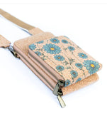 Cork Phone Pouch Daisy Flat