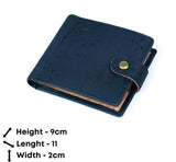 Cork Wallet Black Bifold size