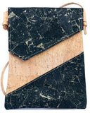 Diva Cork Mobile Bag Black Gold