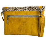 Mia Cork Sling Bag Yellow Blue Back