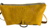 Mia Cork Sling Bag Yellow Blue Zip