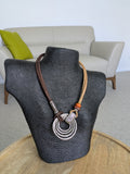 Nicole Cork Necklace Brown Natural Gifts